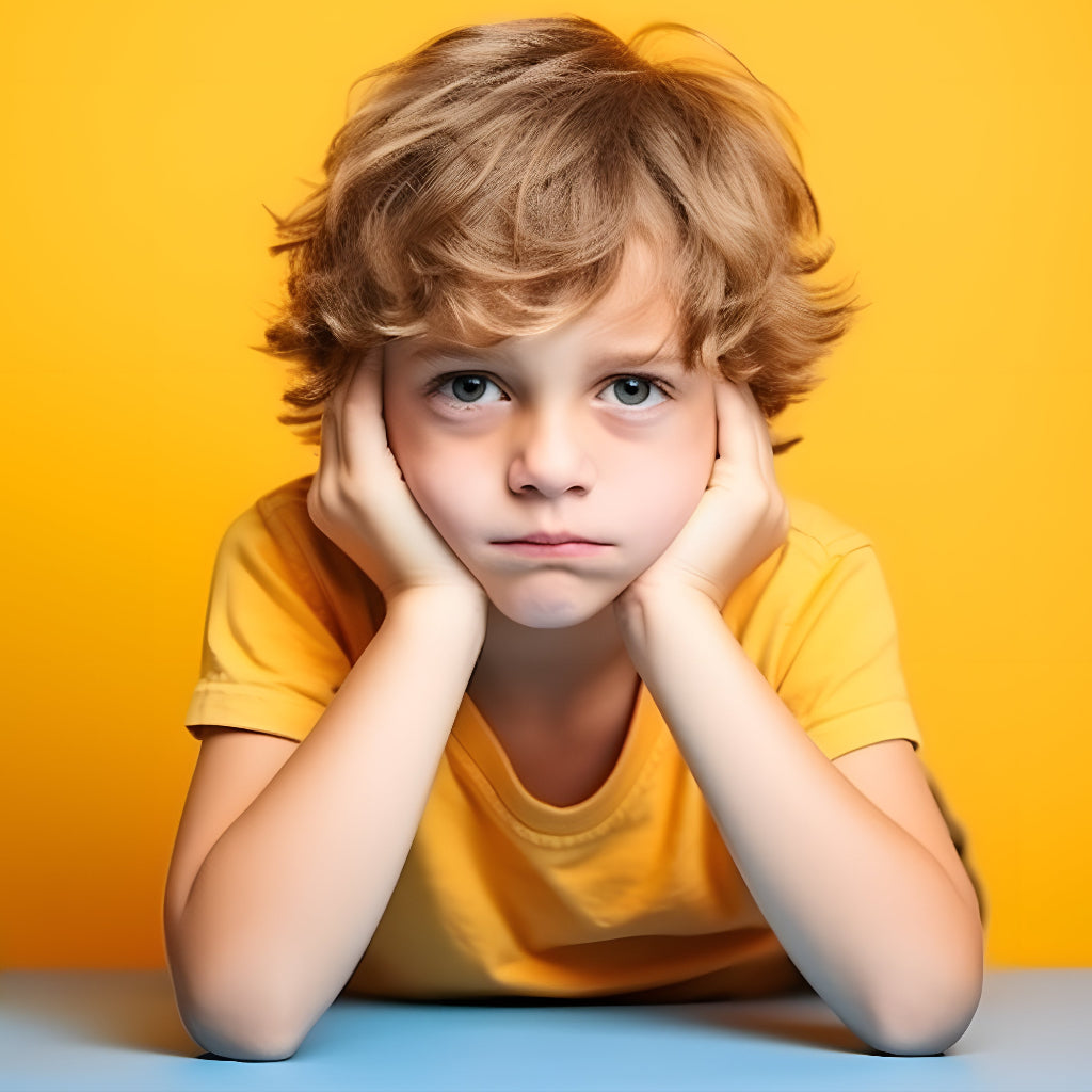 Photo of a bored kid