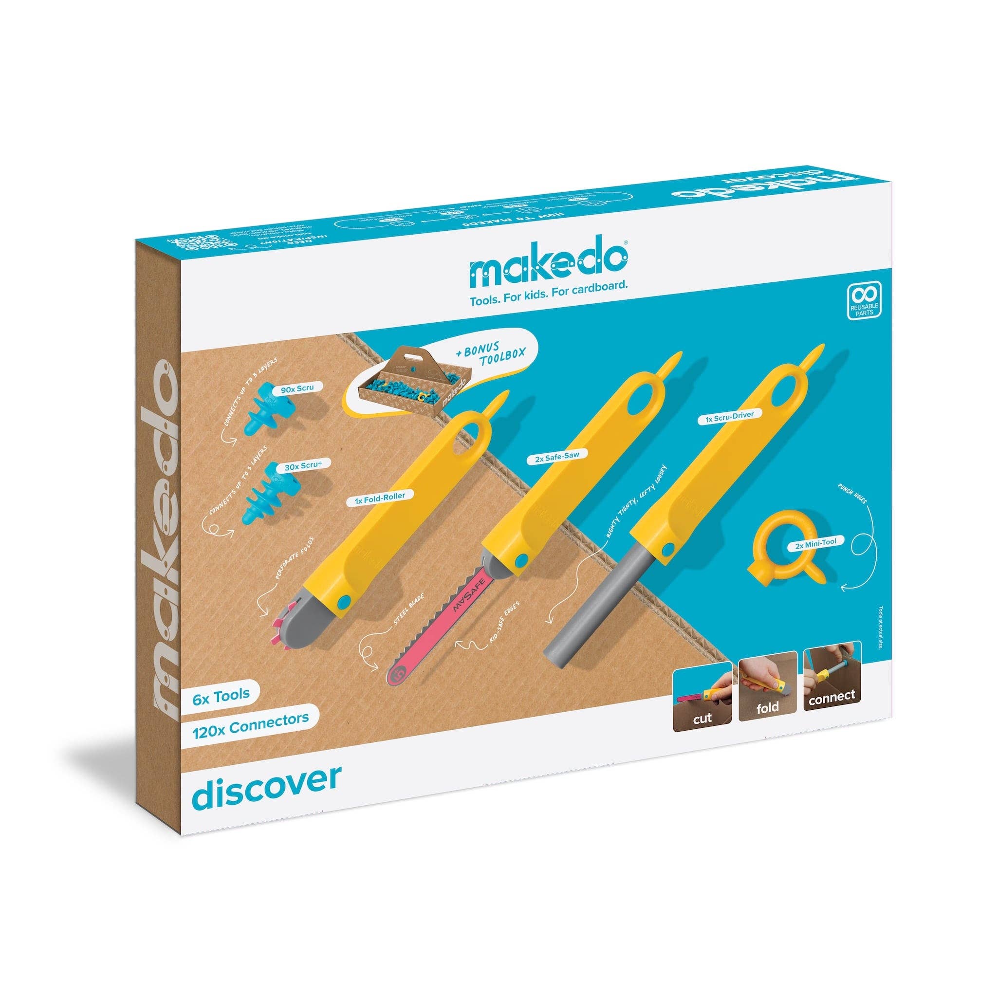 Makedo Cardboard Construction Tools | Discover Kit