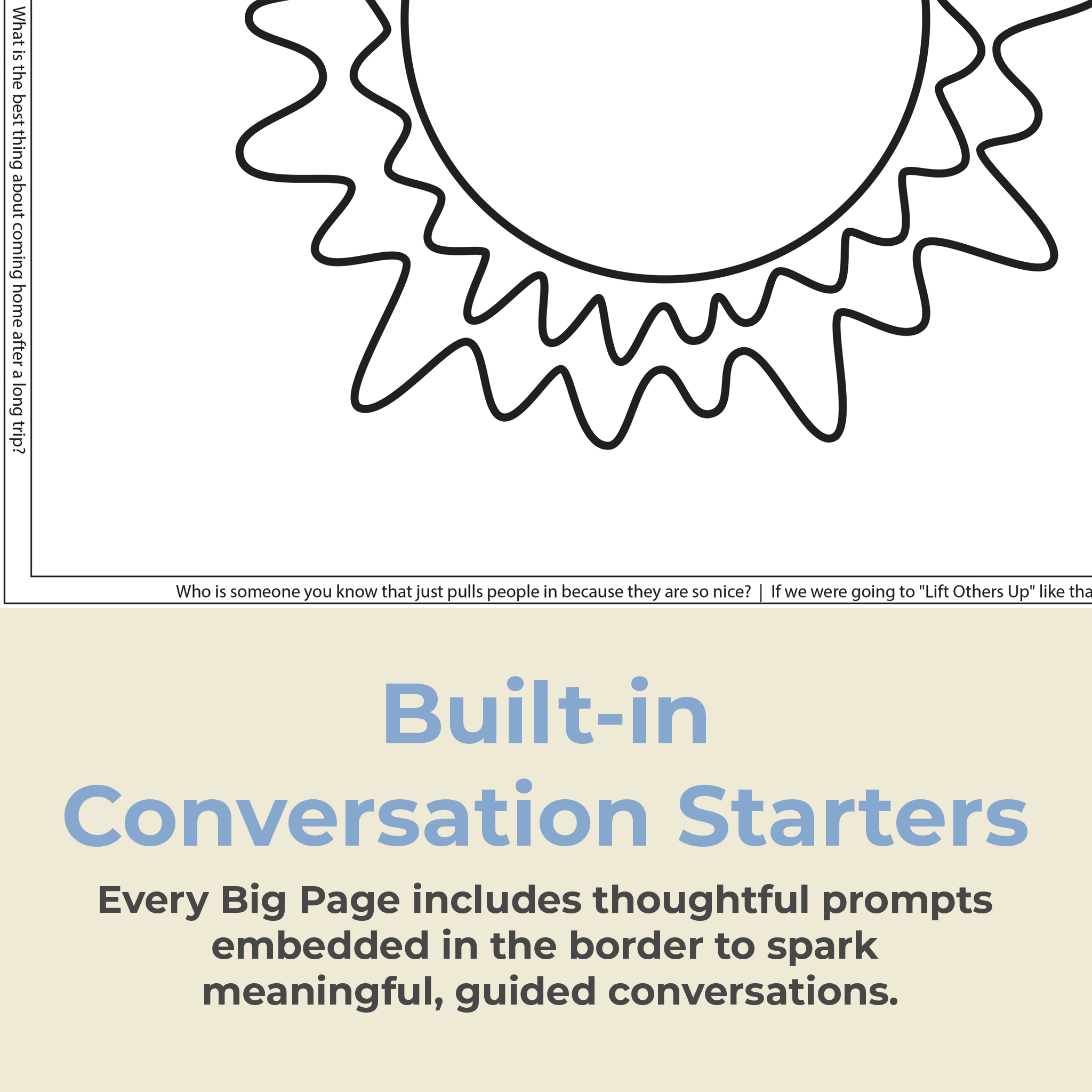 "Galaxy of Kindness" - Giant Coloring Sheet for Conflict and Feeling Left Out