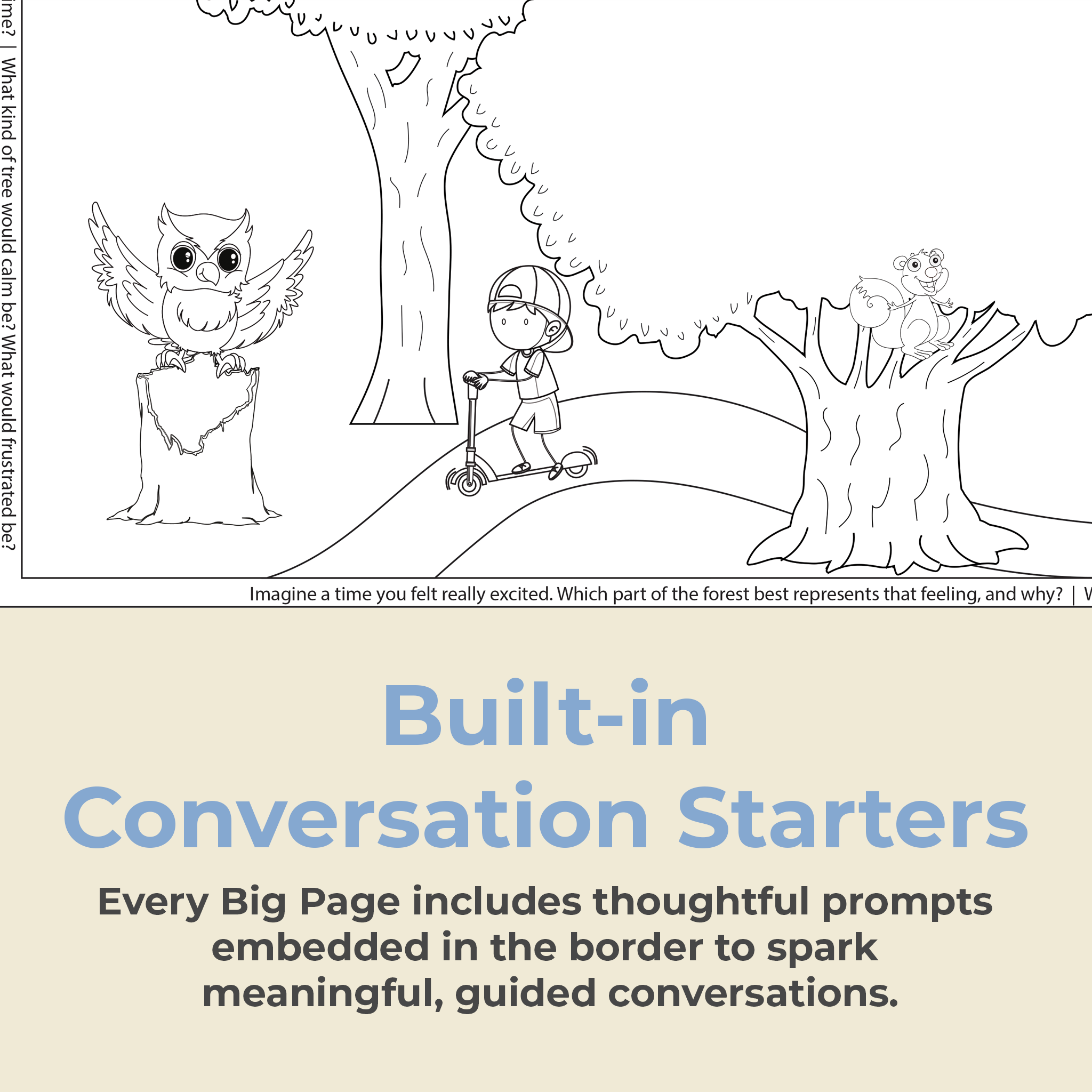 "Heartwood Haven" - Giant Coloring Sheet for Big Feelings and Hard Days