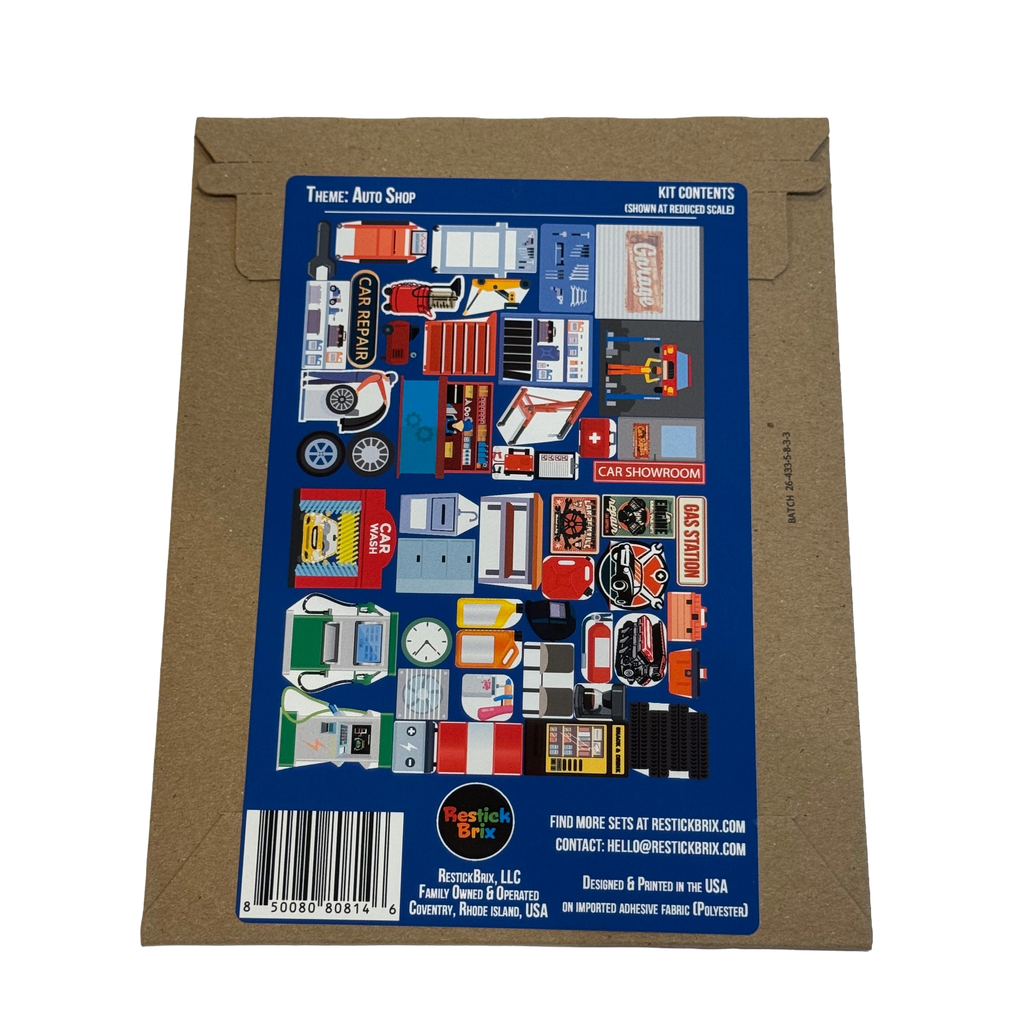 Auto Shop: Reusable Decals for Magnetic Tiles