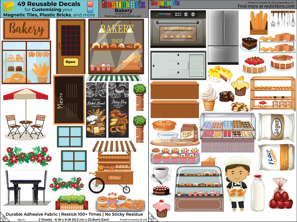 Bakery: Reusable Decals for Magnetic Tiles