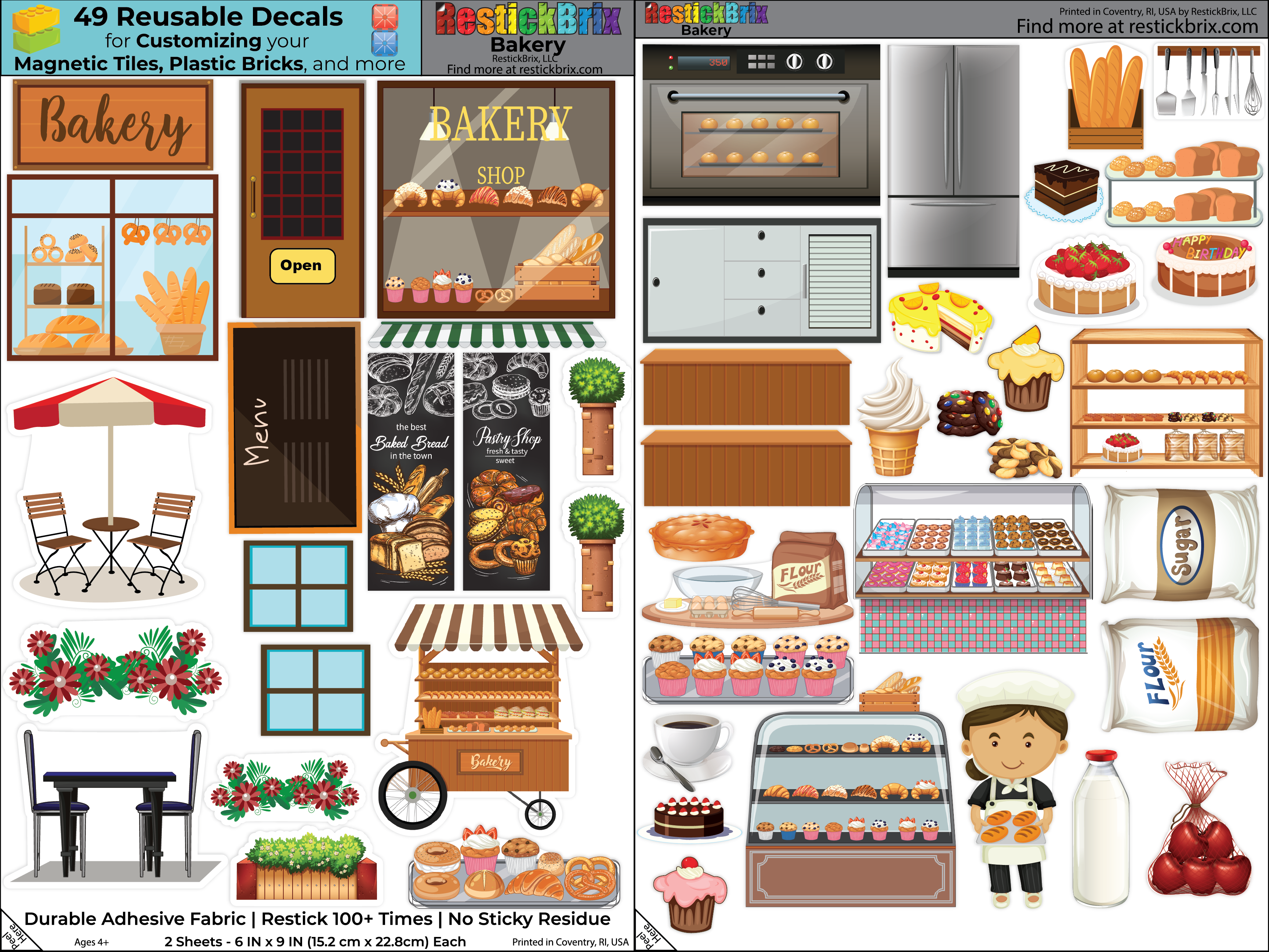 Bakery: Reusable Decals for Magnetic Tiles