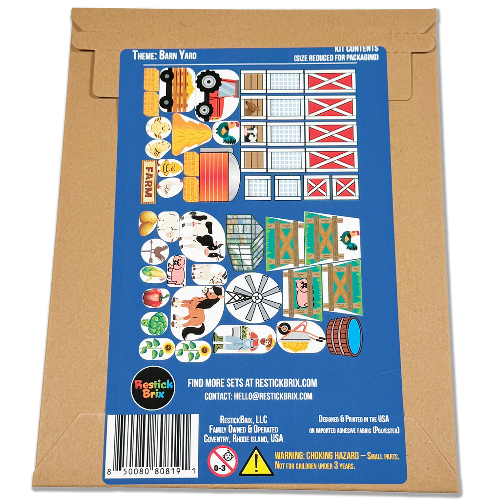 Barn Yard: Reusable Decals for Magnetic Tiles