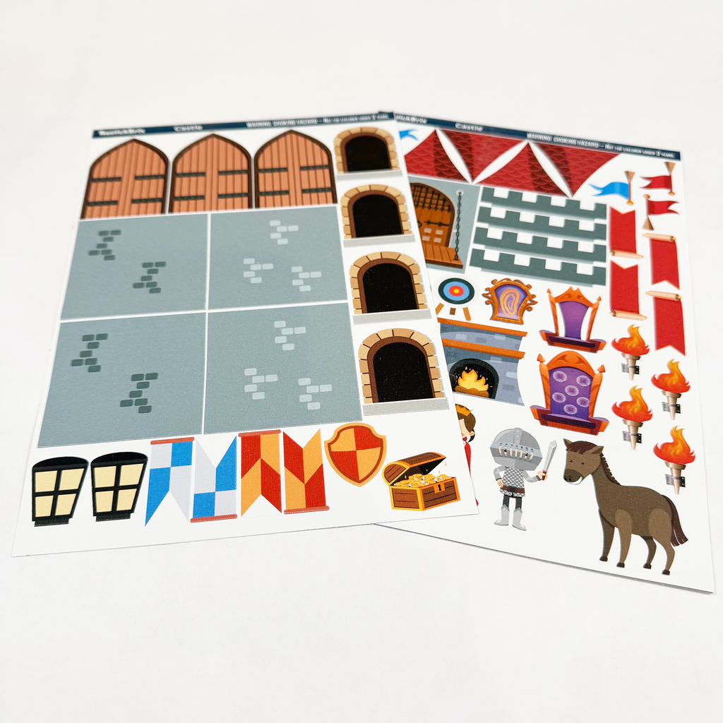 Castle: Reusable Decals for Magnetic Tiles