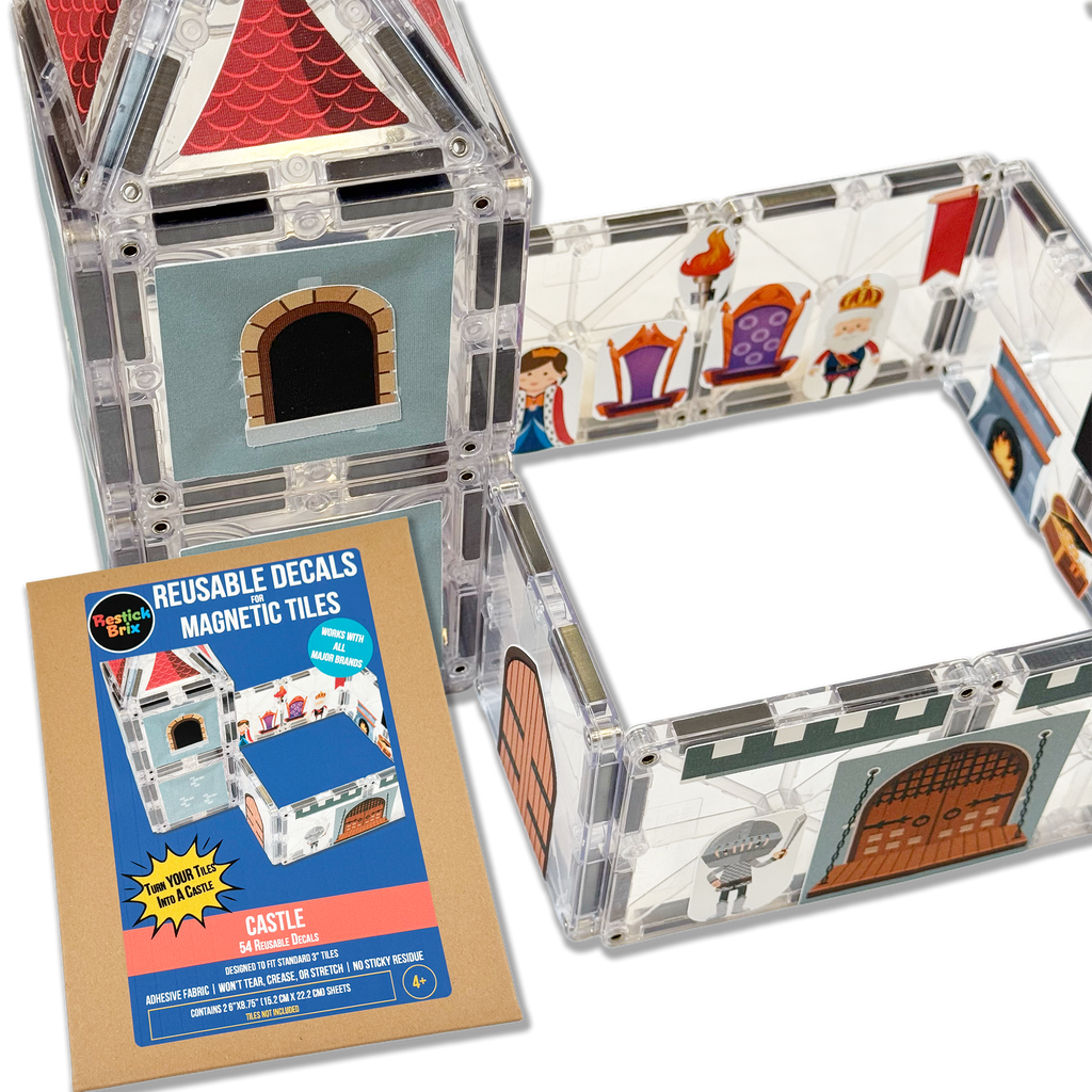 Castle: Reusable Decals for Magnetic Tiles
