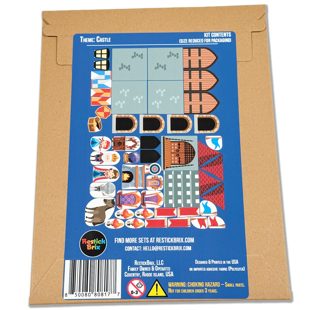 Castle: Reusable Decals for Magnetic Tiles