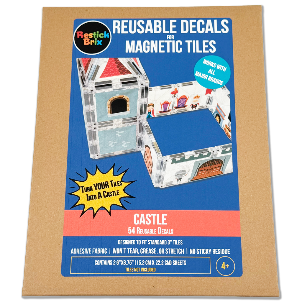 Castle: Reusable Decals for Magnetic Tiles
