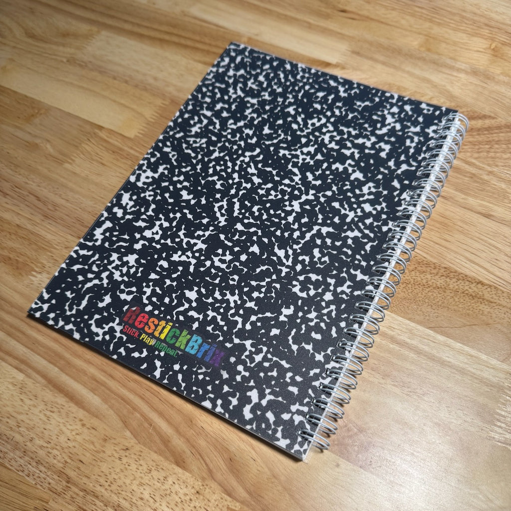 RestickBrix Storage Book - Black Composition Design
