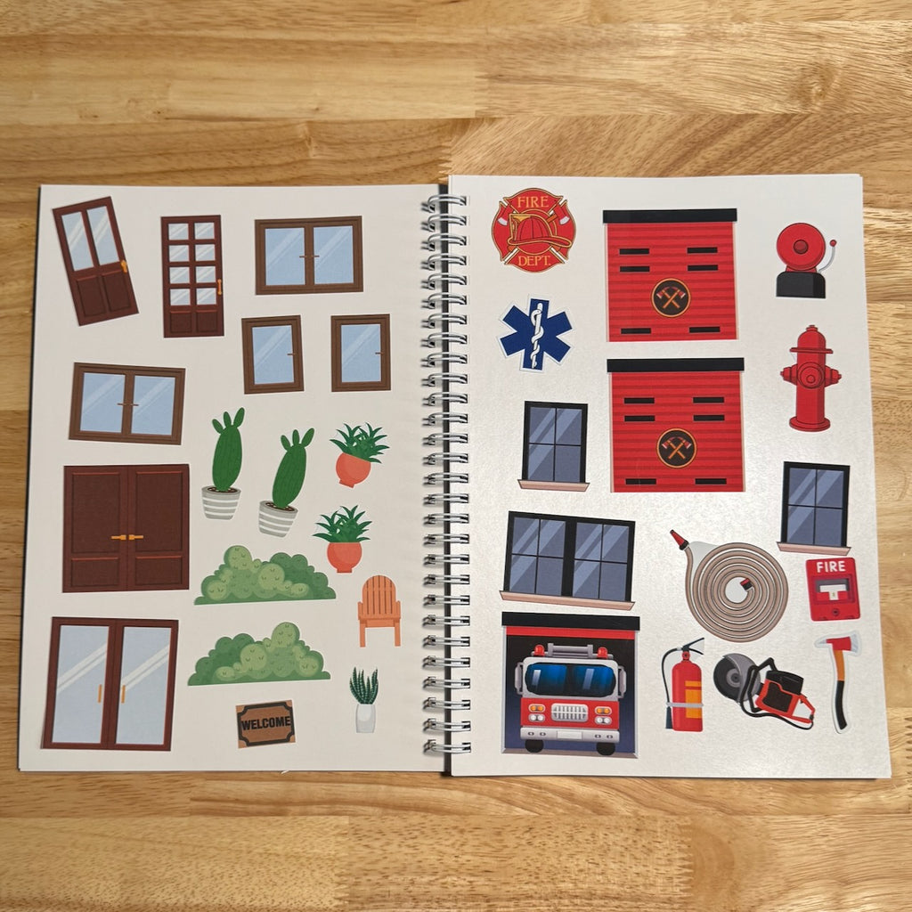 RestickBrix Storage Book - Black Composition Design