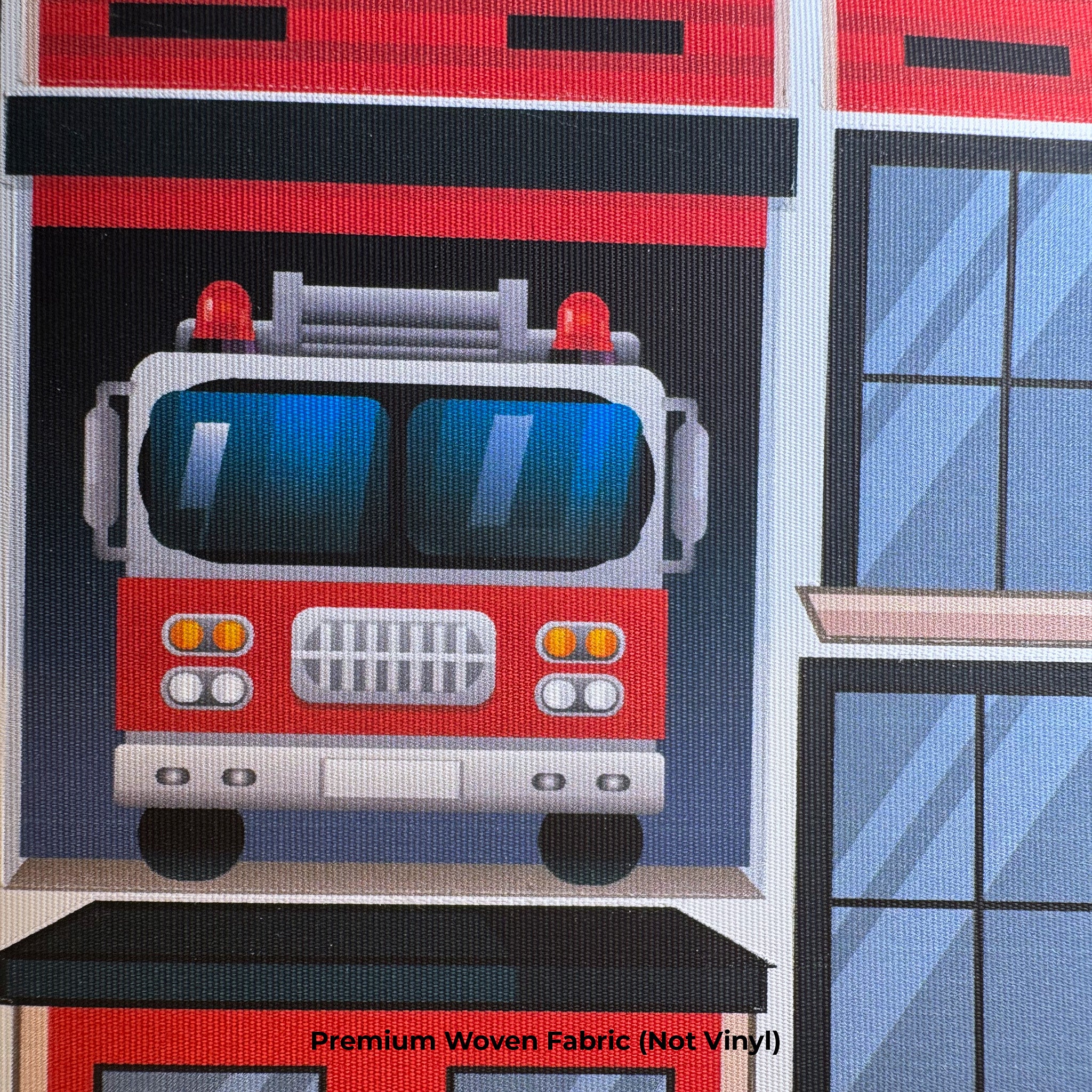 Fire Station: Reusable Decals for Magnetic Tiles