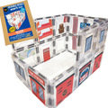 Fire Station: Reusable Decals for Magnetic Tiles