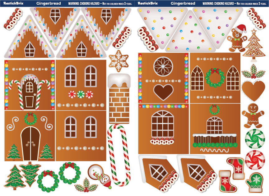 Gingerbread: Reusable Decals for Magnetic Tiles