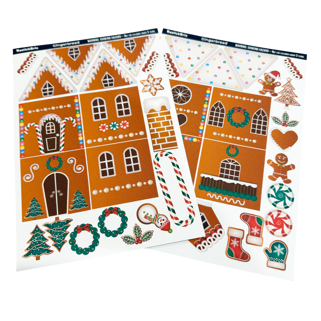 Gingerbread: Reusable Decals for Magnetic Tiles