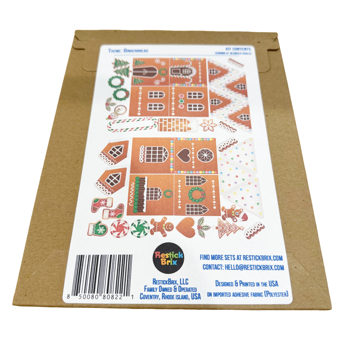 Gingerbread: Reusable Decals for Magnetic Tiles