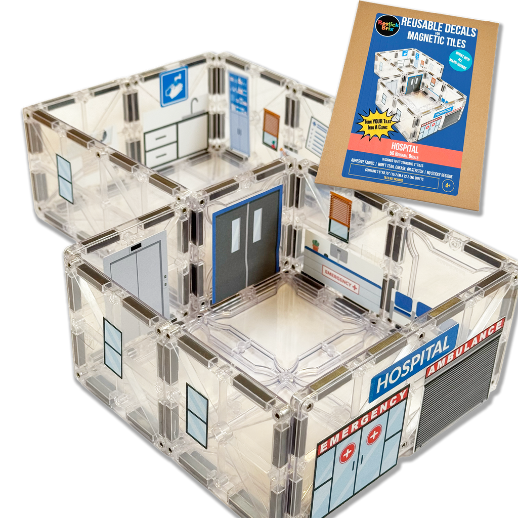 Hospital: Reusable Decals for Magnetic Tiles