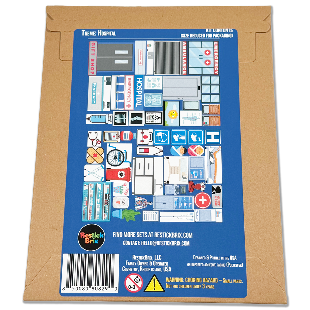 Hospital: Reusable Decals for Magnetic Tiles