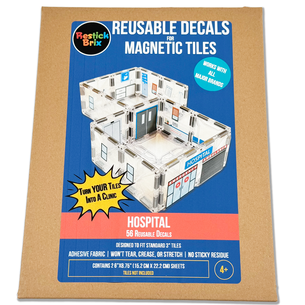 Hospital: Reusable Decals for Magnetic Tiles