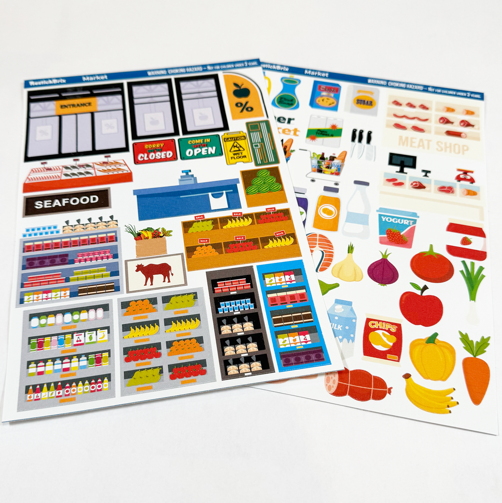 Market: Reusable Decals for Magnetic Tiles