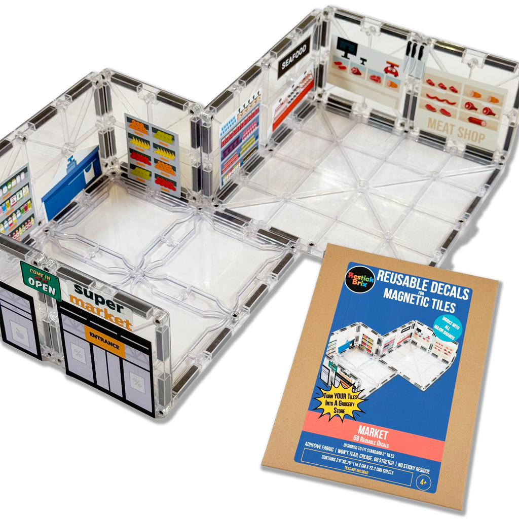 Market: Reusable Decals for Magnetic Tiles