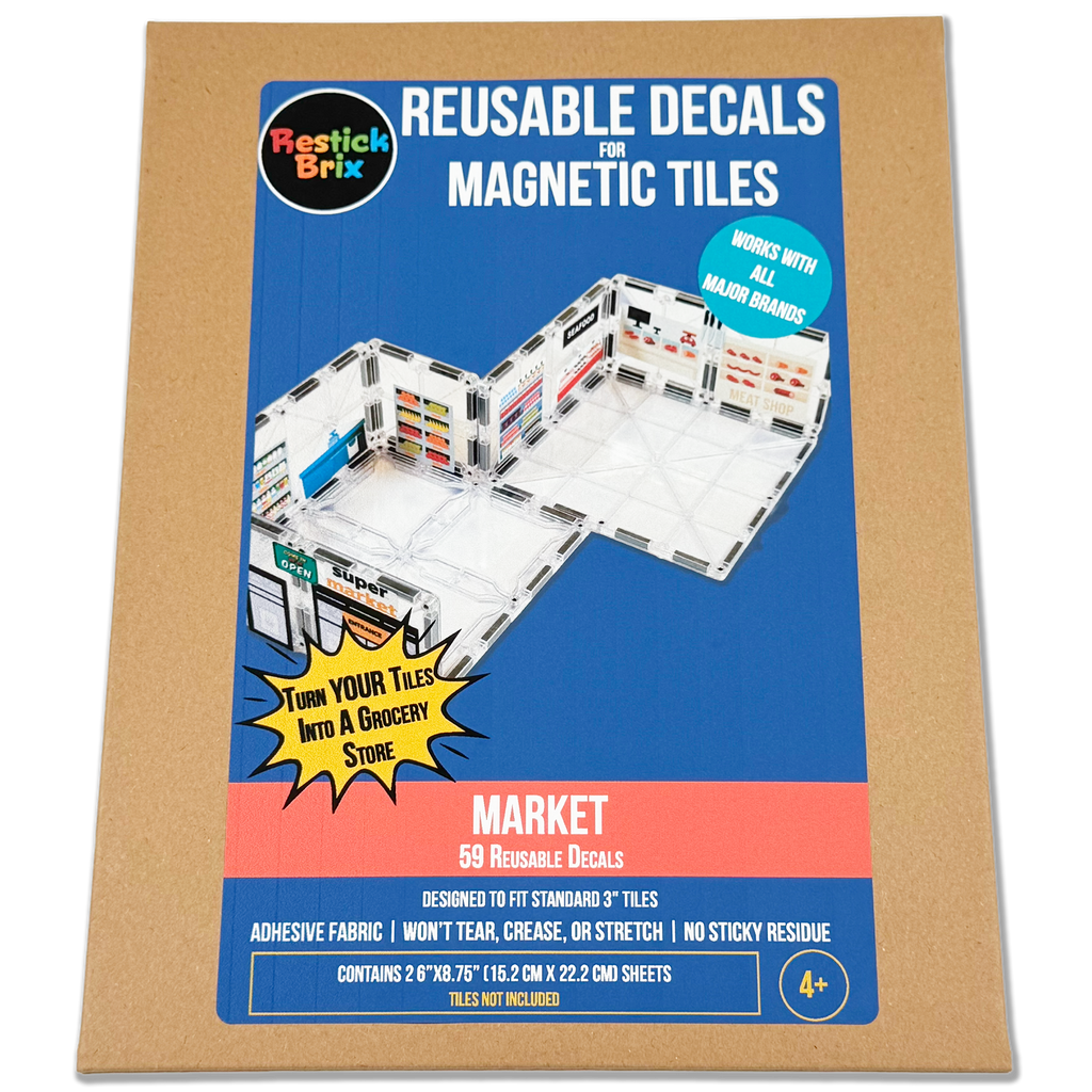 Market: Reusable Decals for Magnetic Tiles