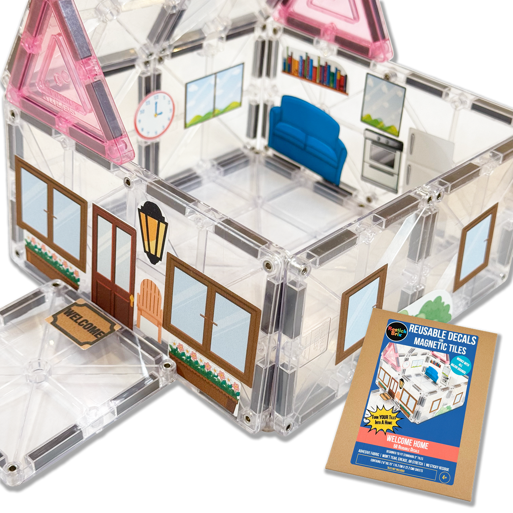 Welcome Home: Reusable Decals for Magnetic Tiles