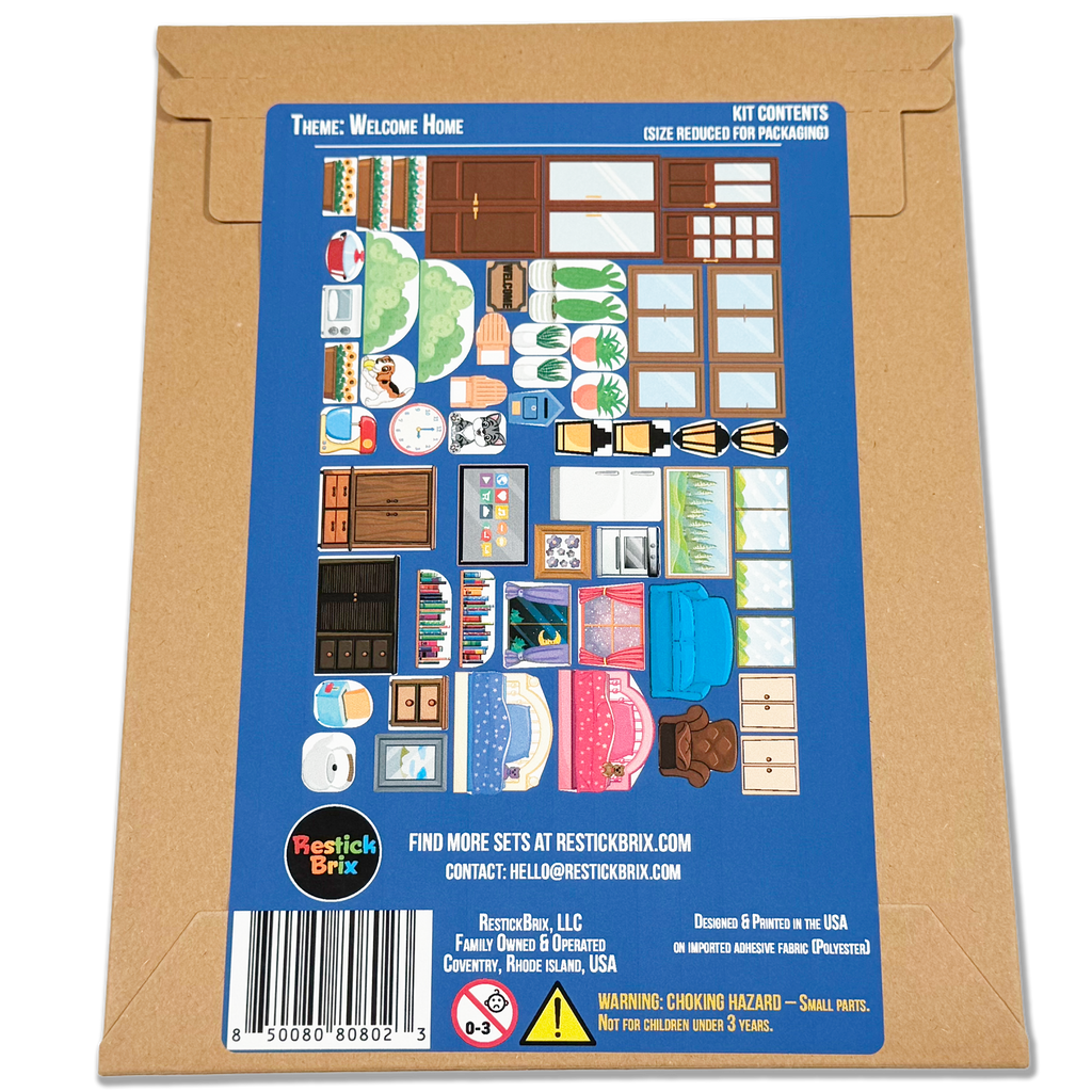 Welcome Home: Reusable Decals for Magnetic Tiles