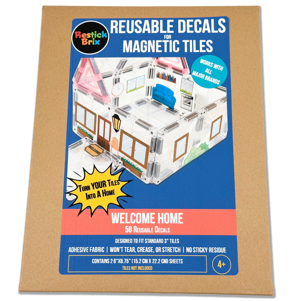 Welcome Home: Reusable Decals for Magnetic Tiles