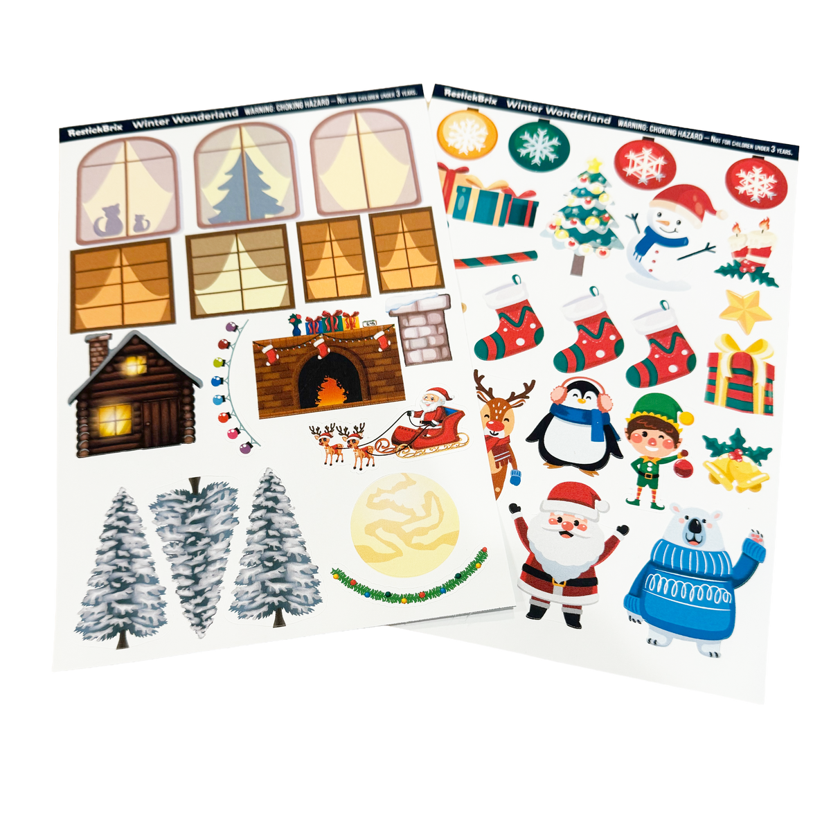 Winter Wonderland: Reusable Decals for Magnetic Tiles