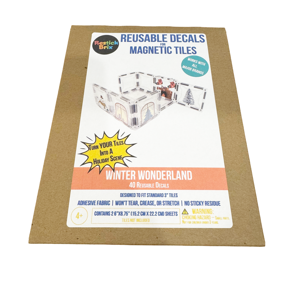 Winter Wonderland: Reusable Decals for Magnetic Tiles